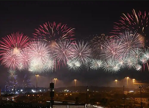 海原县焰火晚会